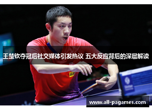 王楚钦夺冠后社交媒体引发热议 五大反应背后的深层解读