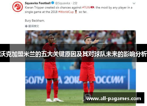 沃克加盟米兰的五大关键原因及其对球队未来的影响分析 沃克加盟米兰的五大关键原因及其对球队未来的影响分析