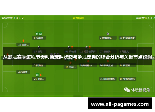 从欧冠赛季进程节奏判断球队状态与争冠走势的综合分析与关键节点预测 从欧冠赛季进程节奏判断球队状态与争冠走势的综合分析与关键节点预测